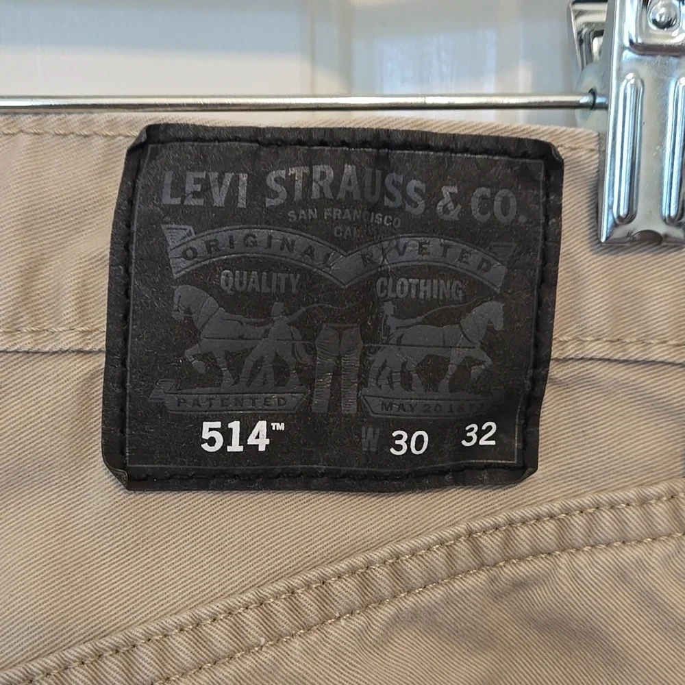 Levi’s 514 Straight Leg Jeans – Beige Tan – 30x32 – Cotton